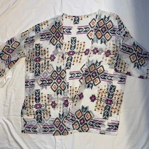 Aztec print Kimono